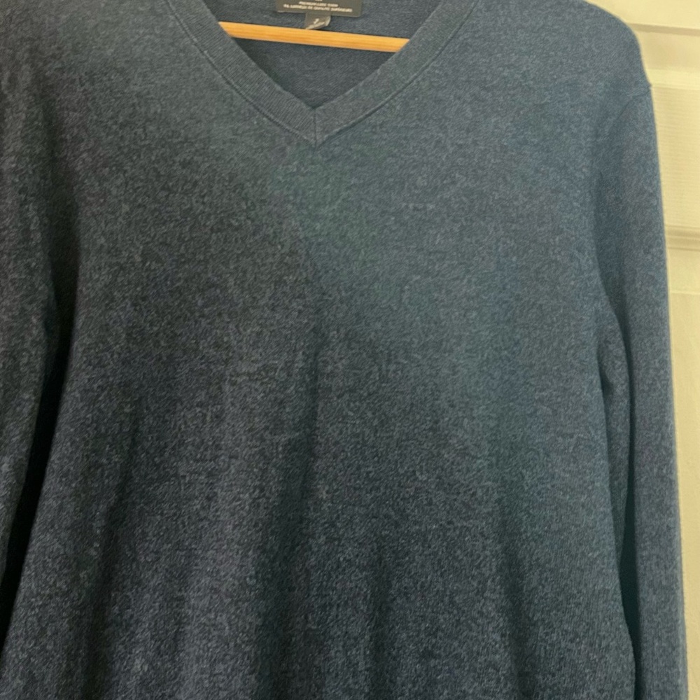 Banana Republic Deep Blue V-Neck Sweater